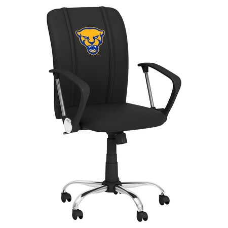 Dreamseat Curve Task Chair with Pittsburgh Panthers Alternate Logo XZOCCURVE-PSCOL12124